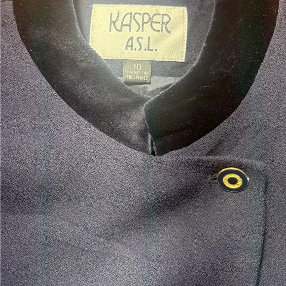Kasper Navy Blue Women's Jacket/Blazer SZ 10 - Picture 3 of 5
